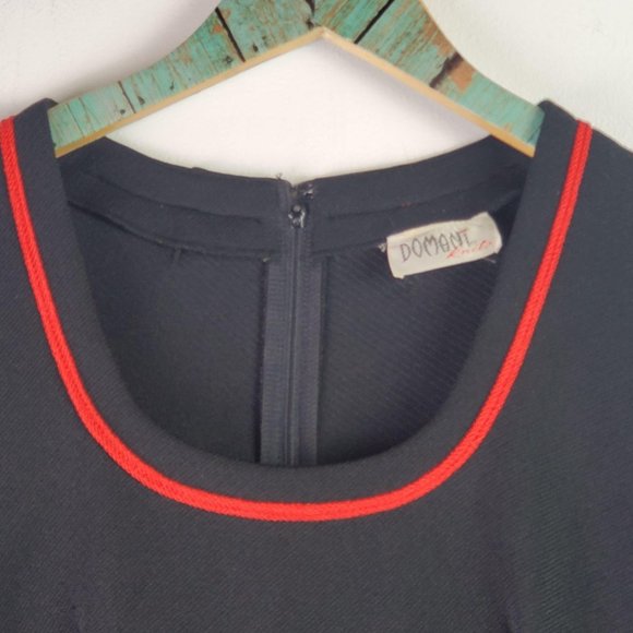 Vintage 1970s Domani Knits Retro A-Line Dress Sz 1 - Picture 7 of 15